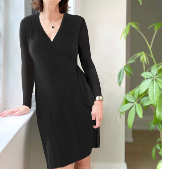 SOLD Miik Sonya Wrap Dress Brown - Picture 4 of 4